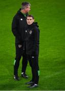 13 November 2021; Coach Anthony Barry, right, and manager Stephen Kenny during a Republic of Ireland training session? at Stade de Luxembourg in Luxembourg. Photo by Stephen McCarthy/Sportsfile