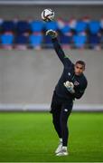 13 November 2021; Goalkeeper Gavin Bazunu during a Republic of Ireland training session? at Stade de Luxembourg in Luxembourg. Photo by Stephen McCarthy/Sportsfile