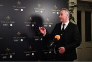 13 November 2021; MC Daithí Ó Sé before the TG4 Ladies Football All Stars Awards banquet, in association with Lidl, at the Bonnington Hotel, Dublin.  Photo by Harry Murphy/Sportsfile