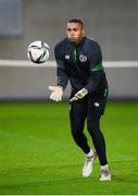 13 November 2021; Goalkeeper Gavin Bazunu during a Republic of Ireland training session? at Stade de Luxembourg in Luxembourg. Photo by Stephen McCarthy/Sportsfile