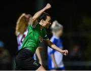 13 November 2021; Aine O'Gorman of Peamount United, celebrates after scoring her side's first goal during the SSE Airtricity Women's National League match between Peamount United and Galway WFC at PLR Park in Greenogue, Dublin. Photo by Sam Barnes/Sportsfile