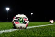 13 November 2021; A general view of a football before the SSE Airtricity Women's National League match between Peamount United and Galway WFC at PLR Park in Greenogue, Dublin. Photo by Sam Barnes/Sportsfile