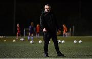13 November 2021; Peamount United manager James O'Callaghan before the SSE Airtricity Women's National League match between Peamount United and Galway WFC at PLR Park in Greenogue, Dublin. Photo by Sam Barnes/Sportsfile