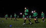 13 November 2021; Peamount United players including Aine O'Gorman, centre, warm up before the SSE Airtricity Women's National League match between Peamount United and Galway WFC at PLR Park in Greenogue, Dublin. Photo by Sam Barnes/Sportsfile