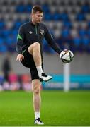 13 November 2021; Nathan Collins during a Republic of Ireland training session at Stade de Luxembourg in Luxembourg. Photo by Stephen McCarthy/Sportsfile