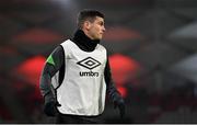 13 November 2021; Josh Cullen during a Republic of Ireland training session at Stade de Luxembourg in Luxembourg. Photo by Stephen McCarthy/Sportsfile