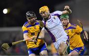 13 November 2021; Ronan Hayes of Kilmacud Crokes in action against Peter Feeney of Na Fianna during the Go Ahead Dublin County Senior Club Hurling Championship Final match between Na Fianna and Kilmacud Crokes at Parnell Park in Dublin. Photo by Daire Brennan/Sportsfile