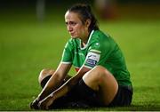 13 November 2021; Dora Gorman of Peamount United dejected after her side's defeat in the SSE Airtricity Women's National League match between Peamount United and Galway WFC at PLR Park in Greenogue, Dublin. Photo by Sam Barnes/Sportsfile
