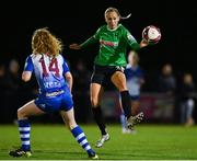 13 November 2021; Stephanie Roche of Peamount United in action against Therese Kinnevey of Galway during the SSE Airtricity Women's National League match between Peamount United and Galway WFC at PLR Park in Greenogue, Dublin. Photo by Sam Barnes/Sportsfile