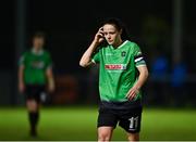 13 November 2021; Aine O'Gorman of Peamount United dejected after conceding a goal during the SSE Airtricity Women's National League match between Peamount United and Galway WFC at PLR Park in Greenogue, Dublin. Photo by Sam Barnes/Sportsfile