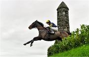 14 November 2021; Ballyboker Bridge, with Donal McInerney up, jumps the Glendalough Drop Hedge during the Pigsback.com Risk Of Thunder Steeplechase on day two of the Punchestown Winter Festival at Punchestown Racecourse in Kildare. Photo by Seb Daly/Sportsfile