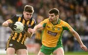 14 November 2021; Colin Murray of Mountbellew Moylough in action against Martin Farragher of Corofin during the Galway County Senior Club Football Championship Final match between Corofin and Mountbellew / Moylough at Pearse Stadium in Galway. Photo by David Fitzgerald/Sportsfile