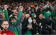 13 November 2021; Supporters during the Autumn Nations Series match between Ireland and New Zealand at Aviva Stadium in Dublin. Photo by Ramsey Cardy/Sportsfile