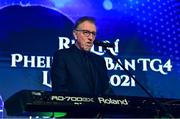 13 November 2021; Singer Paul Harringron performs during the TG4 Ladies Football All Stars Awards banquet, in association with Lidl, at the Bonnington Hotel, Dublin.  Photo by Brendan Moran/Sportsfile