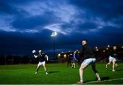 14 November 2021; Padraig Hampsey of Coalisland warms-up before the Tyrone County Senior Club Football Championship Final match between Coalisland and Dromore at O’Neills Healy Park in Omagh, Tyrone. Photo by Ramsey Cardy/Sportsfile