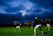 14 November 2021; Padraig Hampsey of Coalisland warms-up before the Tyrone County Senior Club Football Championship Final match between Coalisland and Dromore at O’Neills Healy Park in Omagh, Tyrone. Photo by Ramsey Cardy/Sportsfile