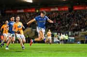 14 November 2021; Michael McKernan of Coalisland shoots at goal during the Tyrone County Senior Club Football Championship Final match between Coalisland and Dromore at O’Neills Healy Park in Omagh, Tyrone. Photo by Ramsey Cardy/Sportsfile