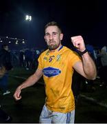 14 November 2021; Niall Sludden of Dromore celebrates at the final whistle of the Tyrone County Senior Club Football Championship Final match between Coalisland and Dromore at O’Neills Healy Park in Omagh, Tyrone. Photo by Ramsey Cardy/Sportsfile