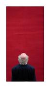 5 September 2021; Standing on the red carpet. The President of Ireland, Michael D Higgins, prepares to be introduced to the crowd now that Covid restrictions have been eased and presentation protocols for Croke Park fixtures can be resumed. Photo by Stephen McCarthy/Sportsfile This image may be reproduced free of charge when used in conjunction with a review of the book &quot;A Season of Sundays 2020&quot;. All other usage © Sportsfile
