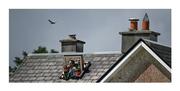 23 May 2021; An attic conversion. The absence of supporters is still a precondition for hosting games so these fans in Salthill are putting their skylight to good use. Still, it’s a tight squeeze in a two-up two-down. Photo by Harry Murphy/Sportsfile This image may be reproduced free of charge when used in conjunction with a review of the book &quot;A Season of Sundays 2020&quot;. All other usage © Sportsfile