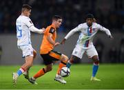 14 November 2021; Josh Cullen of Republic of Ireland in action against Olivier Thill, left, and Gerson Rodrigues of Luxembourg during the FIFA World Cup 2022 qualifying group A match between Luxembourg and Republic of Ireland at Stade de Luxembourg in Luxembourg. Photo by Stephen McCarthy/Sportsfile