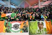 14 November 2021; Republic of Ireland supporters during the FIFA World Cup 2022 qualifying group A match between Luxembourg and Republic of Ireland at Stade de Luxembourg in Luxembourg. Photo by Stephen McCarthy/Sportsfile