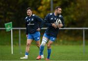 12 November 2021; Dave Kearney, right and Chris Cosgrave of Leinster during the A Interprovincial match between Ulster A and Leinster A at Banbridge RFC in Banbridge, Down. Photo by Harry Murphy/Sportsfile