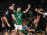 13 November 2021; Conor Murray of Ireland celebrates a turnover during the Autumn Nations Series match between Ireland and New Zealand at Aviva Stadium in Dublin. Photo by David Fitzgerald/Sportsfile