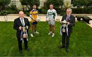 17 November 2021; Pictured is AIB CEO Colin Hunt, Uachtarán Chumann Lúthchleas Gael Larry McCarthy, alongside Na Fianna and former Clare footballer Dean Ryan and Rower-Inistioge and former Kilkenny hurler Kieran Joyce at the launch of this year’s AIB GAA Club Championships and AIB Camogie Club Championships. AIB takes great pride in their partnerships with the GAA and the Camogie Association and is now in their 31st season backing the GAA and their 9th season supporting camogie. This year’s campaign will focus not just on the on-field heroics, but also on the many players who persevere in their commitment to clubs in all weathers – the players without whom there could be no AIB All-Ireland Club Championships. Photo by Seb Daly/Sportsfile