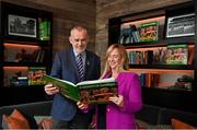 15 November 2021; Uachtarán Chumann Lúthchleas Gael Larry McCarthy and LGFA CEO Helen O’Rourke at the launch of A Season of Sundays 2021 at Croke Park Hotel in Dublin. Photo by Harry Murphy/Sportsfile