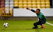 16 November 2021; Republic of Ireland goalkeeper David Odumosu before the UEFA European U21 Championship qualifying group A match between Republic of Ireland and Sweden at Tallaght Stadium in Dublin. Photo by Seb Daly/Sportsfile