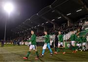 16 November 2021; Conor Coventry of Republic of Ireland leads his side out before the UEFA European U21 Championship qualifying group A match between Republic of Ireland and Sweden at Tallaght Stadium in Dublin. Photo by Eóin Noonan/Sportsfile