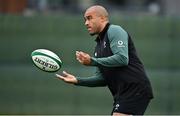 18 November 2021; Simon Zebo during Ireland rugby squad training at Carton House in Maynooth, Kildare. Photo by Brendan Moran/Sportsfile