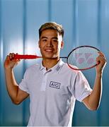 18 November 2021; Irish Olympian Nhat Nguyen pictured at National Indoor Arena for the announcement that this year’s AIG FZ Forza Irish Open will be shown live on TG4 this Saturday. Photo by Eóin Noonan/Sportsfile