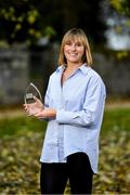 19 November 2021; Eleanor Smyth with her award for third place in the sport women's race during the 2021 Continental Tyres National Adventure Race Series Awards at Johnstown House in Enfield, Meath. The winners of the 2021 Continental Tyres National Adventure Race Series have been honoured, after a pandemic-enforced hiatus in 2020. The 12 prize winners in both the male and female series, including expert and sport categories, took part in five of Ireland’s most challenging adventure races to claim a podium finish in this year’s Series. Ellen Vitting of Kerry won the 2021 Expert Women category, while Sebastien Giraud of Dublin triumphed in the Expert Men category. In the Sport category, meanwhile, Niamh Cleary of Meath won the women’s race, with John Mullin of Mayo victorious in the men’s series. The popular adventure race series returned in September this year after being postponed due to the covid pandemic in 2020 and includes two competition categories (expert/sport) for female and male competitors. The top three winners in each category male and female (12 total) each received a mix of fantastic prizes for their efforts including a BestDrive by Continental car tyre voucher, a pair of premium Continental GP5000 road bike tyres and trail shoes with Continental’s rubber soles, ideal for more challenging trail running conditions from adidas footwear. For more on the series and to learn more about adventure racing in Ireland visit, www.adventureracing.ie. Photo by David Fitzgerald/Sportsfile