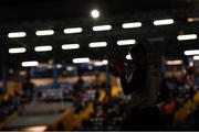 19 November 2021; St Patrick's Athletic goalkeeper Vitezslav Jaros waits for the floodlights to be turned on so he can warm up before the SSE Airtricity League Premier Division match between Waterford and St Patrick's Athletic at the RSC in Waterford. Photo by Eóin Noonan/Sportsfile