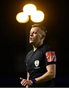 19 November 2021; Referee Oliver Moran during the SSE Airtricity League First Division Play-Off Final match between Bray Wanderers and UCD at Dalymount Park in Dublin. Photo by Piaras Ó Mídheach/Sportsfile
