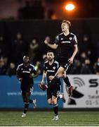 19 November 2021; Ciaron Harkin of Derry City celebrates after scoring his side's first goal during the SSE Airtricity League Premier Division match between Dundalk and Derry City at Oriel Park in Dundalk, Louth. Photo by Ben McShane/Sportsfile