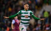 19 November 2021; Graham Burke of Shamrock Rovers celebrates after scoring his side's first goal during the SSE Airtricity League Premier Division match between Shamrock Rovers and Drogheda United at Tallaght Stadium in Dublin. Photo by Seb Daly/Sportsfile