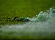 19 November 2021; A smoke canister on the pitch, which caused a short delay to the game, during the SSE Airtricity League First Division Play-Off Final match between Bray Wanderers and UCD at Dalymount Park in Dublin. Photo by Piaras Ó Mídheach/Sportsfile