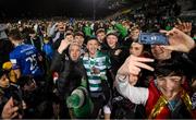 19 November 2021; Ronan Finn of Shamrock Rovers with supporters after the SSE Airtricity League Premier Division match between Shamrock Rovers and Drogheda United at Tallaght Stadium in Dublin. Photo by Stephen McCarthy/Sportsfile