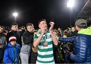 19 November 2021; Ronan Finn of Shamrock Rovers with supporters after the SSE Airtricity League Premier Division match between Shamrock Rovers and Drogheda United at Tallaght Stadium in Dublin. Photo by Seb Daly/Sportsfile