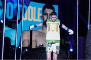 19 November 2021; Thomas O'Toole makes his way to the ring to face Mark Malone during their cruiserweight bout at the SNHU Arena in Manchester, New Hampshire, USA. Photo by Ed Mulholland / Matchroom Boxing via Sportsfile