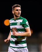 19 November 2021; Dylan Watts of Shamrock Rovers during the SSE Airtricity League Premier Division match between Shamrock Rovers and Drogheda United at Tallaght Stadium in Dublin. Photo by Seb Daly/Sportsfile