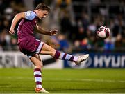 19 November 2021; Daniel O'Reilly of Drogheda United during the SSE Airtricity League Premier Division match between Shamrock Rovers and Drogheda United at Tallaght Stadium in Dublin. Photo by Seb Daly/Sportsfile