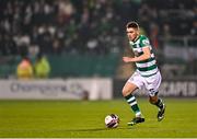 19 November 2021; Dylan Watts of Shamrock Rovers during the SSE Airtricity League Premier Division match between Shamrock Rovers and Drogheda United at Tallaght Stadium in Dublin. Photo by Seb Daly/Sportsfile