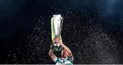 19 November 2021; Ronan Finn of Shamrock Rovers celebrates with the SSE Airtricity League Premier Division trophy after their match against Drogheda United at Tallaght Stadium in Dublin. Photo by Stephen McCarthy/Sportsfile