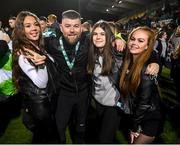 19 November 2021; Shamrock Rovers strength & conditioning coach Darren Dillon and family celebrate following the SSE Airtricity League Premier Division match between Shamrock Rovers and Drogheda United at Tallaght Stadium in Dublin. Photo by Stephen McCarthy/Sportsfile