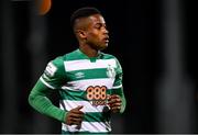 19 November 2021; Aidomo Emakhu of Shamrock Rovers during the SSE Airtricity League Premier Division match between Shamrock Rovers and Drogheda United at Tallaght Stadium in Dublin. Photo by Stephen McCarthy/Sportsfile