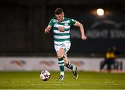 19 November 2021; Dylan Watts of Shamrock Rovers during the SSE Airtricity League Premier Division match between Shamrock Rovers and Drogheda United at Tallaght Stadium in Dublin. Photo by Stephen McCarthy/Sportsfile